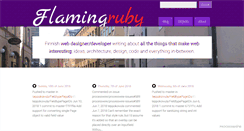 Desktop Screenshot of flamingruby.com