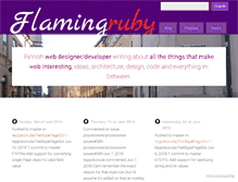 Tablet Screenshot of flamingruby.com
